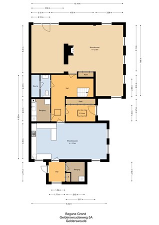 Floorplan - Gelderswoudseweg 5A, 2735 PB Gelderswoude